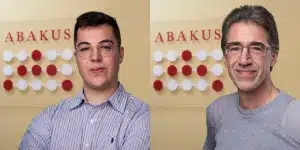 Tim Scheper (Vertrieb) und Georg May (stellvertretender SEO Offpage Teamleiter) von ABAKUS Internet Marketing GmbH